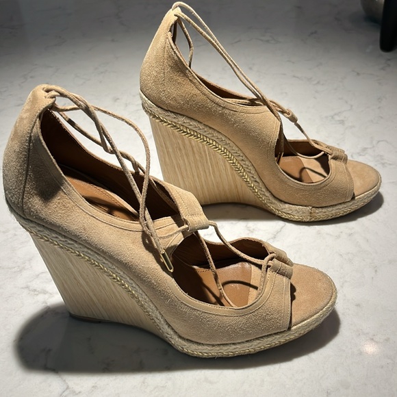 Aquazzura Christy Lace Up Wedges - Picture 2 of 6